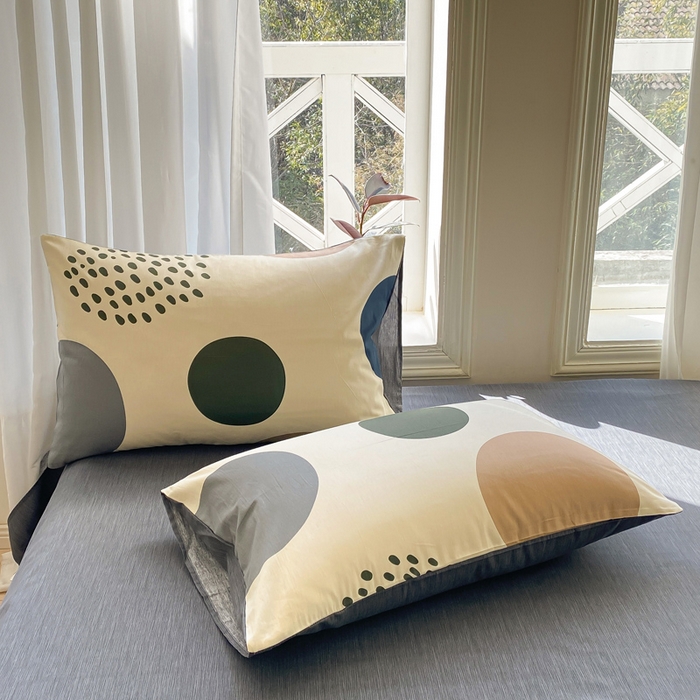 91家纺网 家纺一手货源 找家纺 宜家坊 2025早春新品全棉纯棉喷气13070小清新印花纯棉四件套-风格二 米亚