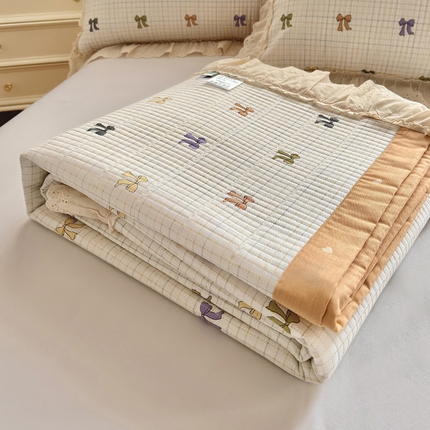 91家纺网 家纺一手货源 找家纺 尊妙被业 （总）2025春夏新款全棉纯棉印花床盖三件套