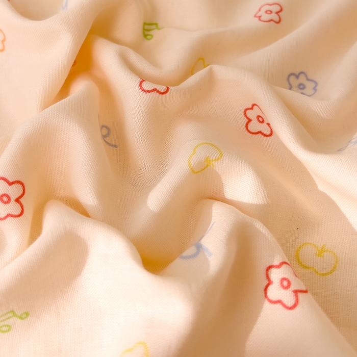 91家纺网 家纺一手货源 找家纺 DoDo 兜兜 2025新款全棉双层纱印花四件套（可定做尺寸） 蜜糖日记