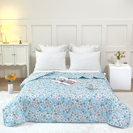 91家纺网 家纺一手货源 找家纺 诗雅纺织 2025新款亲肤柔软钻石绒夏被空调被 欣欣向荣