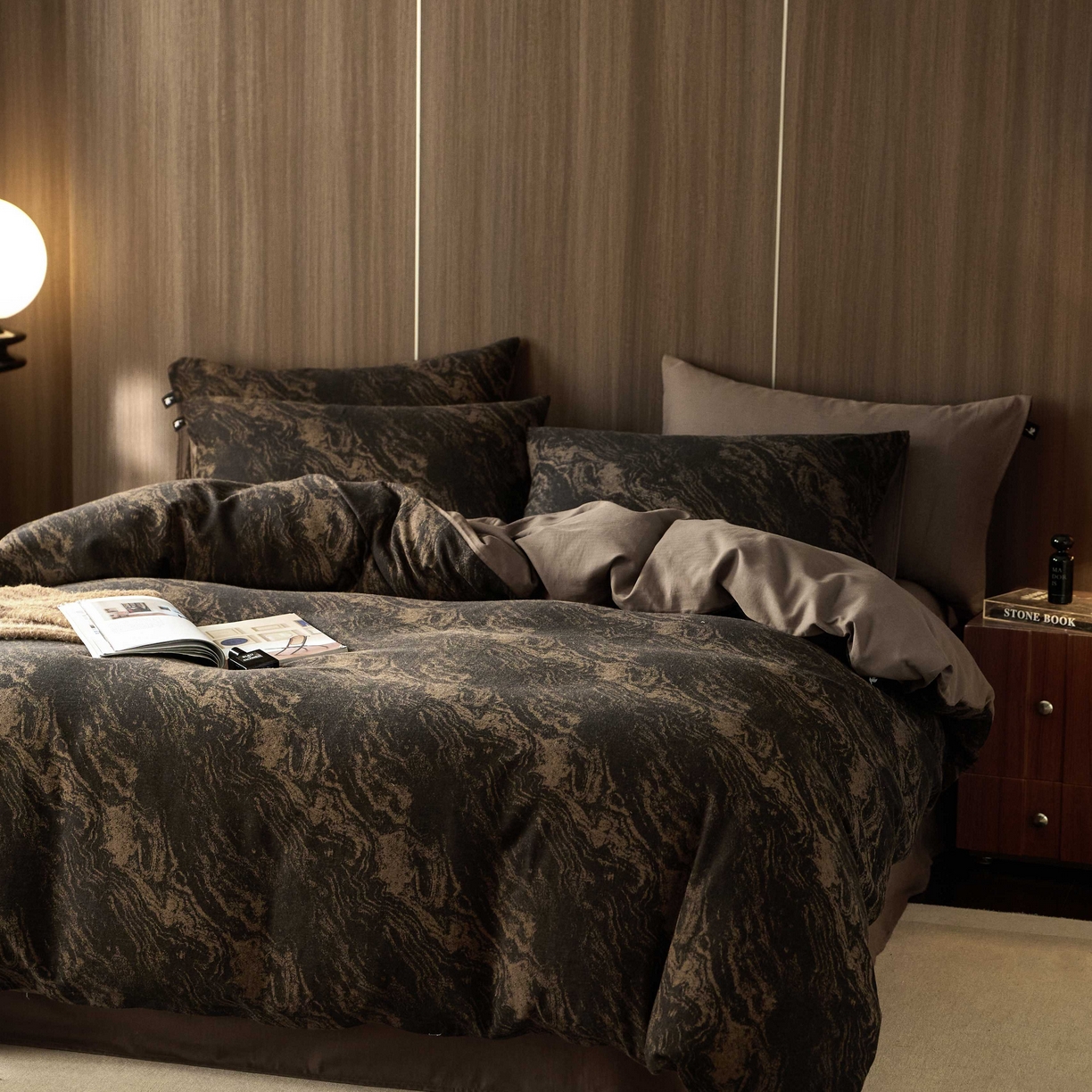 91家纺网 家纺一手货源 找家纺 （总）安莱生活 2025年全棉色织人字纹提花三系列四件套