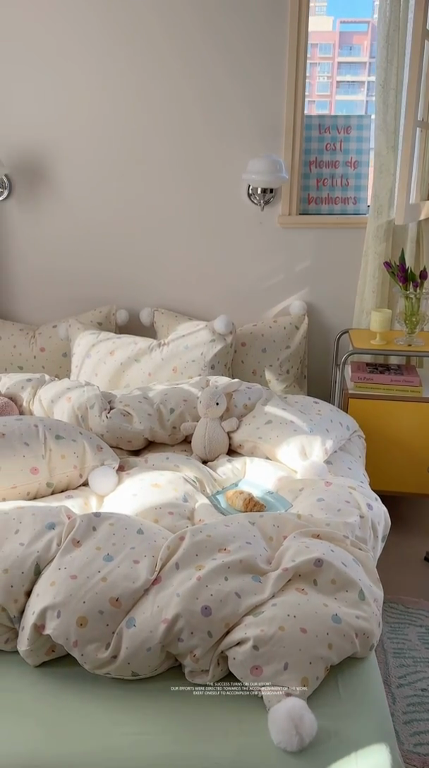 91家纺网 家纺一手货源 找家纺 （总）金爱家 2025新款亲肤舒适纯棉双层纱四件套