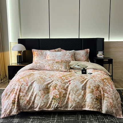 91家纺网 家纺一手货源 找家纺 一比一家纺 2025新款棉代尔轻奢套件 南茜