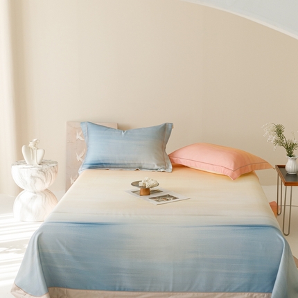 91家纺网 家纺一手货源 找家纺 （总）舒慕 2025新款贴边天丝竹纤维凉席三件套