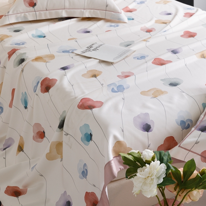 91家纺网 家纺一手货源 找家纺 舒慕 2025新款天丝竹纤维凉席三件套 初语