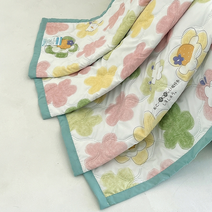 91家纺网 家纺一手货源 找家纺 诗雅纺织 2025新款超柔水洗棉夏凉被空调被 落英缤纷