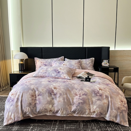 91家纺网 家纺一手货源 找家纺 一比一家纺 2025新款棉代尔轻奢套件 劳拉