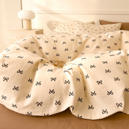 DoDo 兜兜 2025新款全棉双层纱印花单被套（可定做尺寸） 幸运结