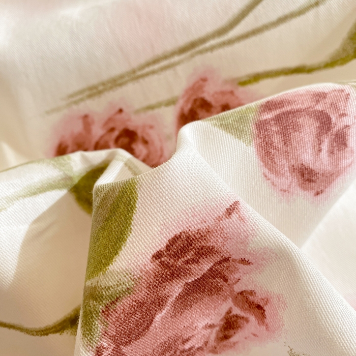 91家纺网 家纺一手货源 找家纺 宜家坊 2025早春新品全棉纯棉喷气13070小清新印花纯棉四件套-风格二 邂逅