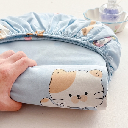 91家纺网 家纺一手货源 找家纺 （总）吉象家纺 2025新款高支密全棉印花单品系列-单床笠