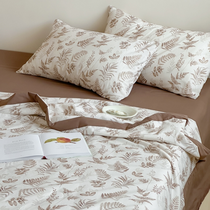 91家纺网 家纺一手货源 找家纺 大彩家居 2025新款全棉有氧水洗纱布夏被夏凉被 夏日风情