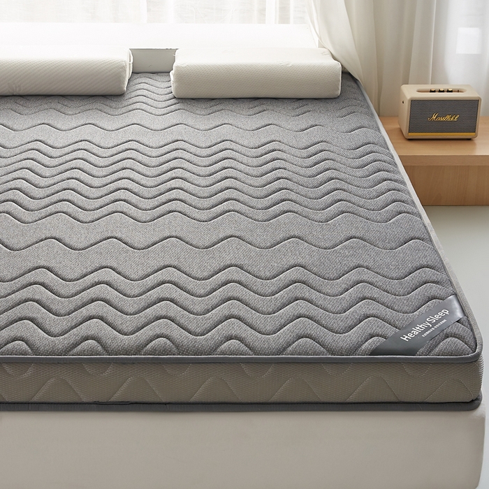 91家纺网 家纺一手货源 找家纺 艺博床垫 2025新款25d立体海绵床垫 曲线灰