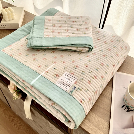 91家纺网 家纺一手货源 找家纺 尊妙被业 （总）2025春夏新款全棉纯棉印花床盖三件套