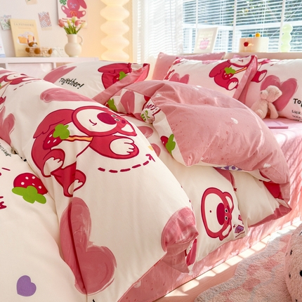 91家纺网 家纺一手货源 找家纺 (总) 清雅福 2025春夏新品全棉13372印花系列四件套