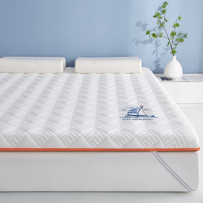 91家纺网 家纺一手货源 找家纺 艺博床垫 2025新款水洗棉成人床垫 白色