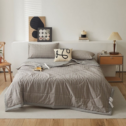 91家纺网 家纺一手货源 找家纺 （总）水洗的故事 2025新款全棉色织水洗棉夏被&四件套