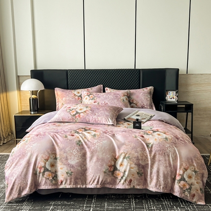 一比一家纺 2025新款棉代尔轻奢套件 苏珊