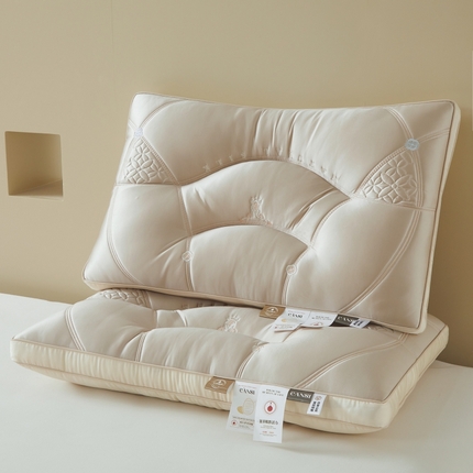 91家纺网 家纺一手货源 找家纺 （总）珍贝家纺 2025新款珠光流韵枕 枕头枕芯