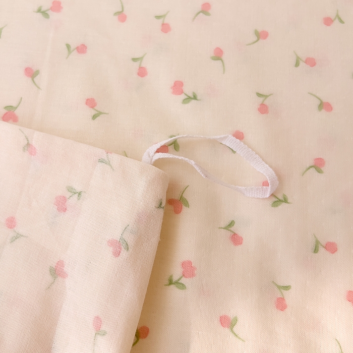 91家纺网 家纺一手货源 找家纺 DoDo 兜兜 2025新款全棉双层纱印花单被套（可定做尺寸） 朵朵小花