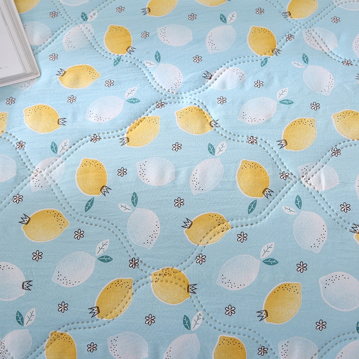 91家纺网 家纺一手货源 找家纺 诗雅纺织 2025新款超柔水洗棉夏凉被空调被 柠檬