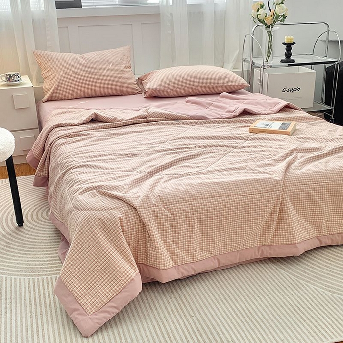 91家纺网 家纺一手货源 找家纺 （总）水洗的故事 2025新款全棉色织水洗棉夏被&四件套