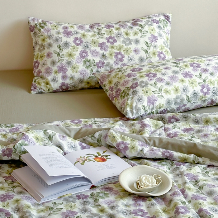 91家纺网 家纺一手货源 找家纺 大彩家居 2025新款全棉有氧水洗纱布夏被夏凉被 奇妙花园