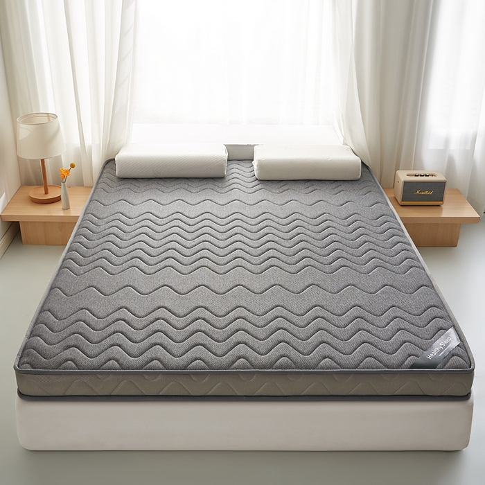 91家纺网 家纺一手货源 找家纺 艺博床垫 2025新款25d立体海绵床垫 曲线灰