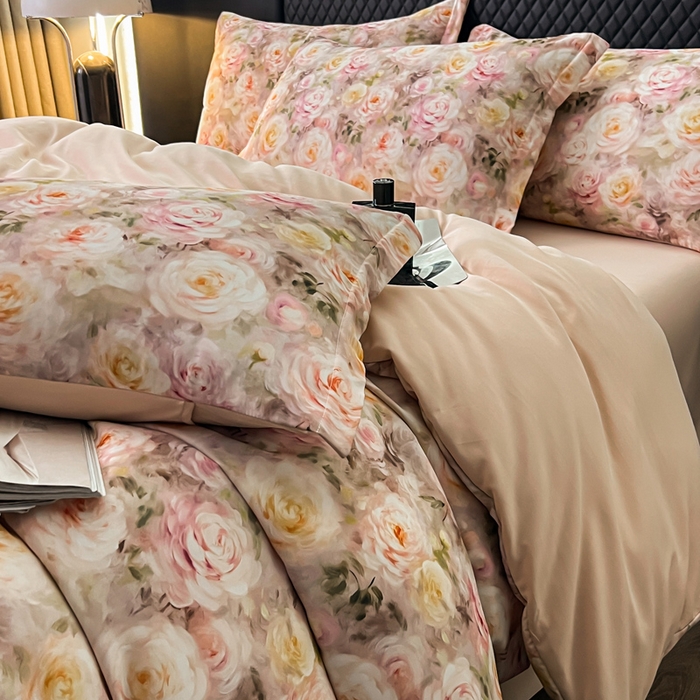 91家纺网 家纺一手货源 找家纺 一比一家纺 2025新款棉代尔轻奢套件 凯莉