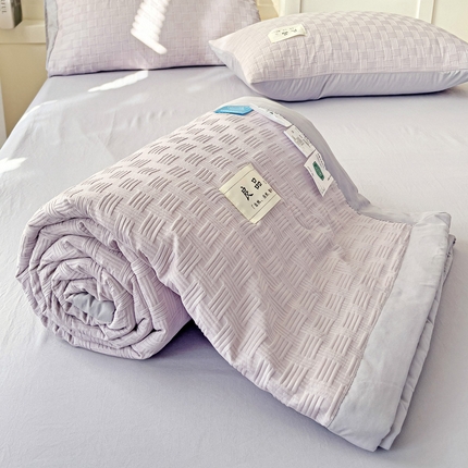 91家纺网 家纺一手货源 找家纺 （总）2025新款凉感舒适华夫格大豆夏被夏被四件套