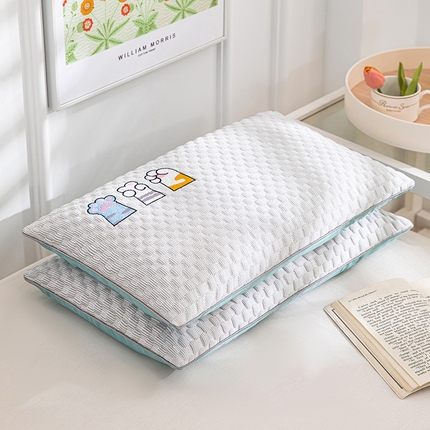 91家纺网 家纺一手货源 找家纺 （总）仁宇枕业 2025新款新品0-6-12婴幼儿枕头冰爽凉豆豆虎头荞麦枕儿童学生枕头