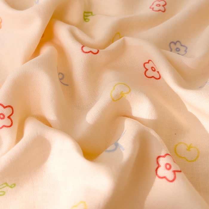 91家纺网 家纺一手货源 找家纺 DoDo 兜兜 2025新款全棉双层纱印花单枕套（可定做尺寸） 蜜糖日记