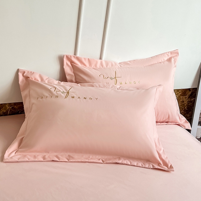 91家纺网 家纺一手货源 找家纺 梵克保罗 2025直播热卖长绒棉刺绣花边四件套-烟雨花都 烟雨花都-玫瑰粉