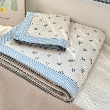 91家纺网 家纺一手货源 找家纺 尊妙被业 （总）2025春夏新款全棉纯棉印花床盖三件套