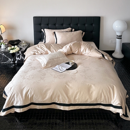 91家纺网 家纺一手货源 找家纺 （总）太古汇家居 2025新款全棉提花奥黛丽系列四件套