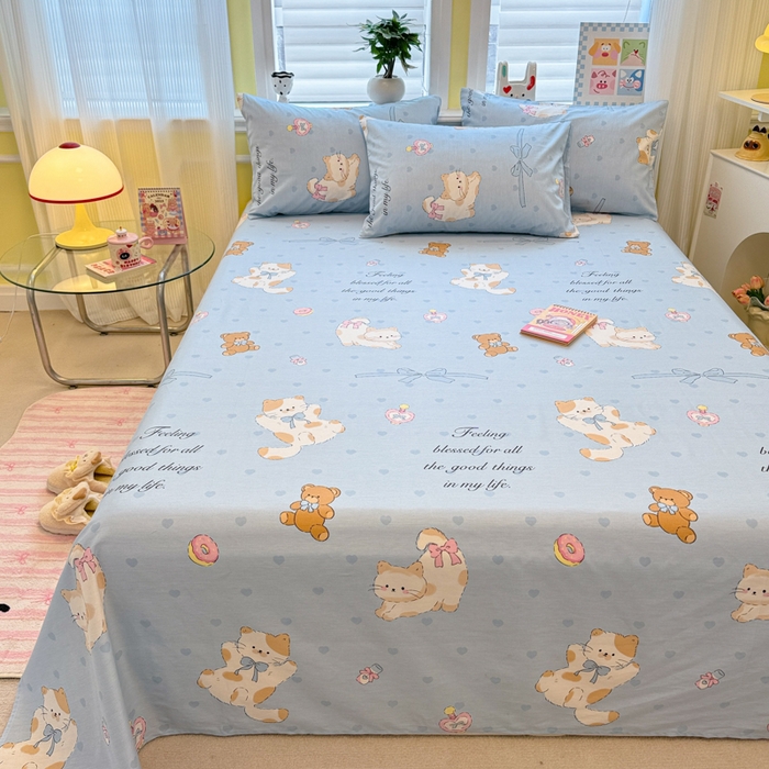 91家纺网 家纺一手货源 找家纺 （总）吉象家纺 2025新款高支密全棉印花单品系列-单床单