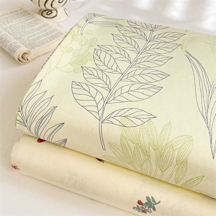 91家纺网 家纺一手货源 找家纺 名兮家居2025新款卡通简约时尚全棉老粗布床单 繁花-绿