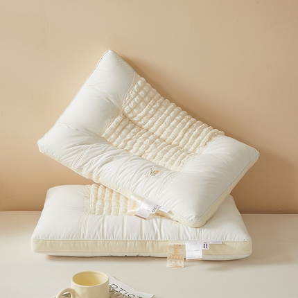 91家纺网 家纺一手货源 找家纺 （总）2025新款A类全棉泡泡玉见你枕 枕头枕芯