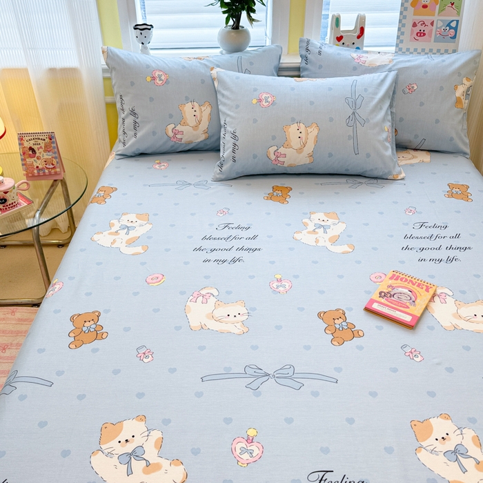 91家纺网 家纺一手货源 找家纺 （总）吉象家纺 2025新款高支密全棉印花单品系列-单床单