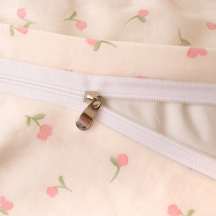 91家纺网 家纺一手货源 找家纺 DoDo 兜兜 2026新款全棉双层纱印花单枕套（可定做尺寸） 朵朵小花