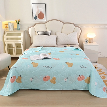 91家纺网 家纺一手货源 找家纺 诗雅纺织 2025新款亲肤柔软钻石绒夏被空调被 南瓜