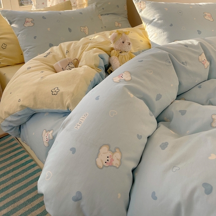 91家纺网 家纺一手货源 找家纺 （总）瑞莱 2025全新纯棉印花萌趣系列四件套（第二批）