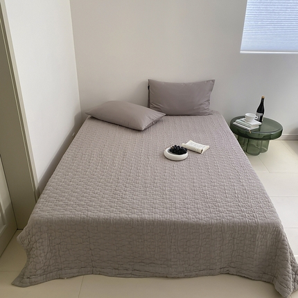 麻依2025新款全棉韩国纱布夏被子被芯 云朵-木棕