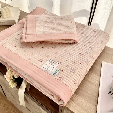 91家纺网 家纺一手货源 找家纺 尊妙被业 （总）2025春夏新款全棉纯棉印花床盖三件套