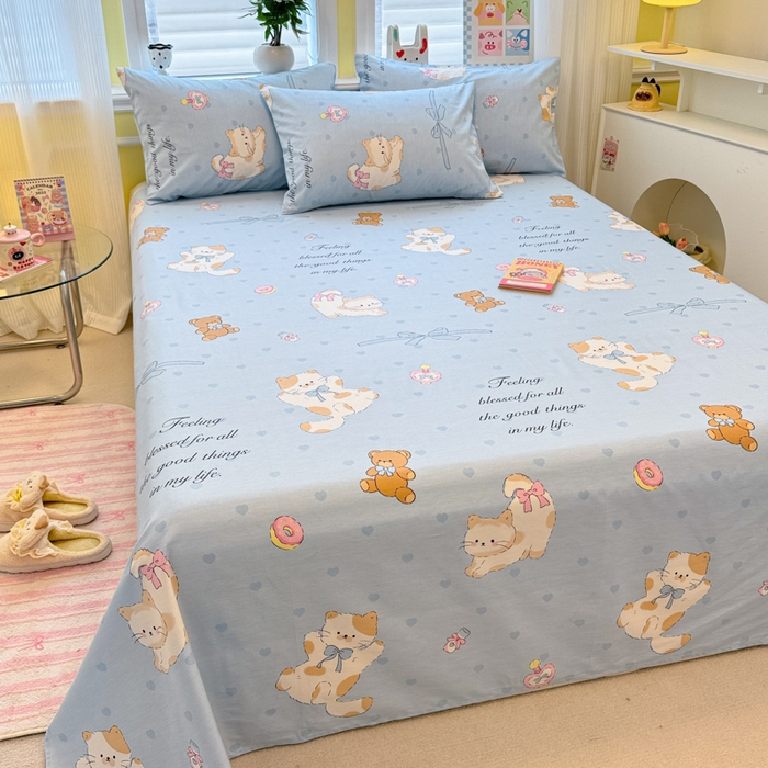 91家纺网 家纺一手货源 找家纺 （总）吉象家纺 2025新款高支密全棉印花单品系列-单床单