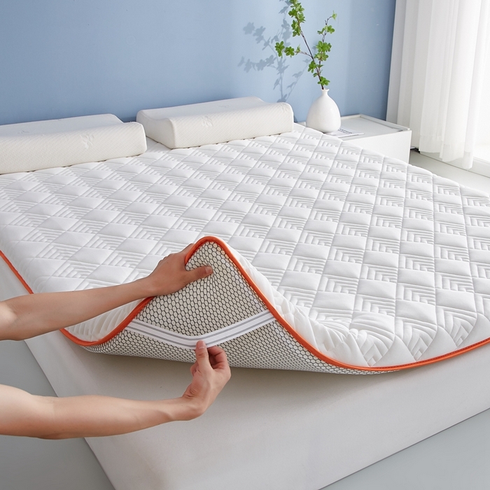 91家纺网 家纺一手货源 找家纺 艺博床垫 2025新款水洗棉成人床垫 白色