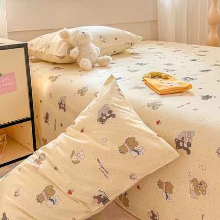 91家纺网 家纺一手货源 找家纺 （总）吉象家纺 2025新款高支密全棉印花单品系列-单床单