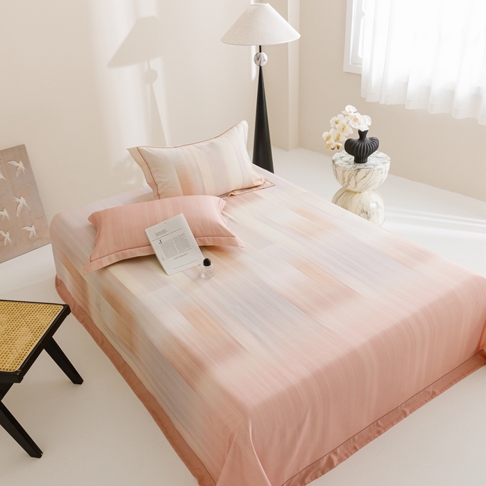 91家纺网 家纺一手货源 找家纺 舒慕 2025新款天丝竹纤维凉席三件套 简伊