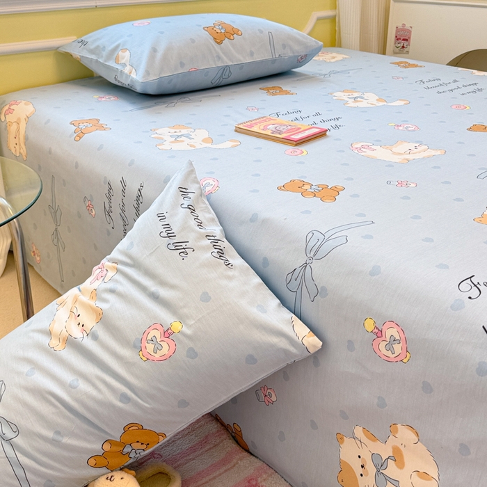 91家纺网 家纺一手货源 找家纺 吉象家纺 2025新款高支密全棉印花单品系列-单床单 班尼