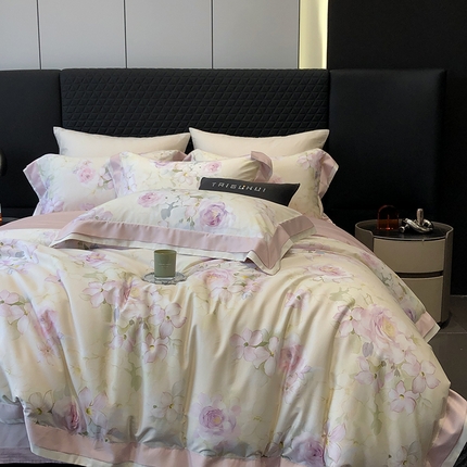 91家纺网 家纺一手货源 找家纺 （总）太古汇家居 2025新款秋冬长绒棉数码印花系列四件套