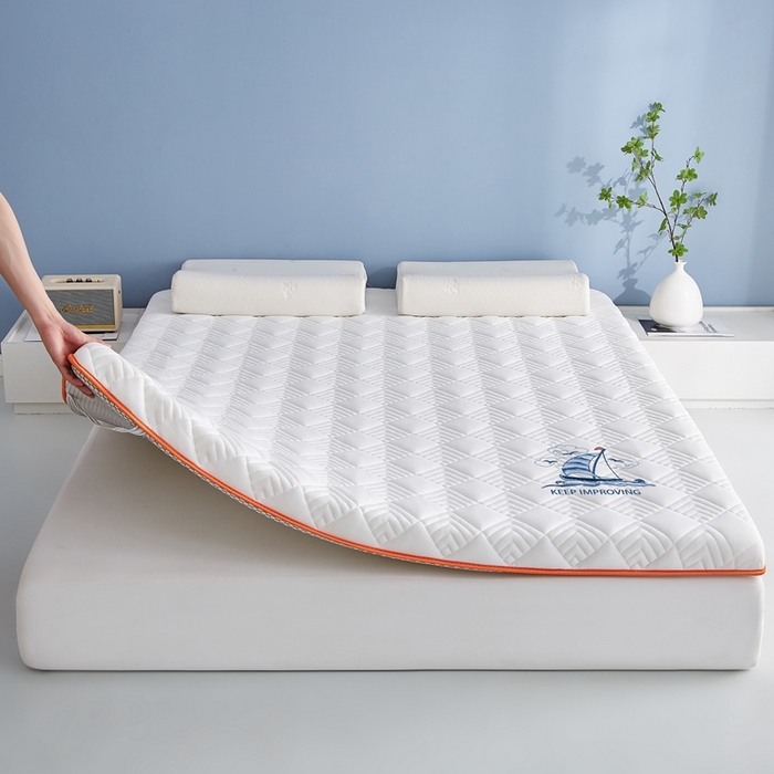 91家纺网 家纺一手货源 找家纺 艺博床垫 2025新款水洗棉成人床垫 白色